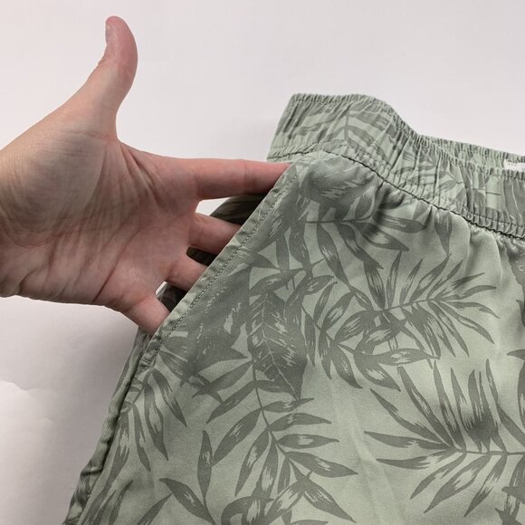 C&C California Soft Sage Palm Print Tencel Wide Leg Lounge Pant S - Picture 3 of 7